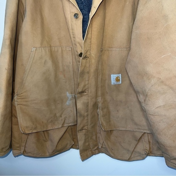 Vintage 1989 100 Years CARHARTT Blanket Lined
Chore Coat Jacket Size XXXL - Picture 12 of 12